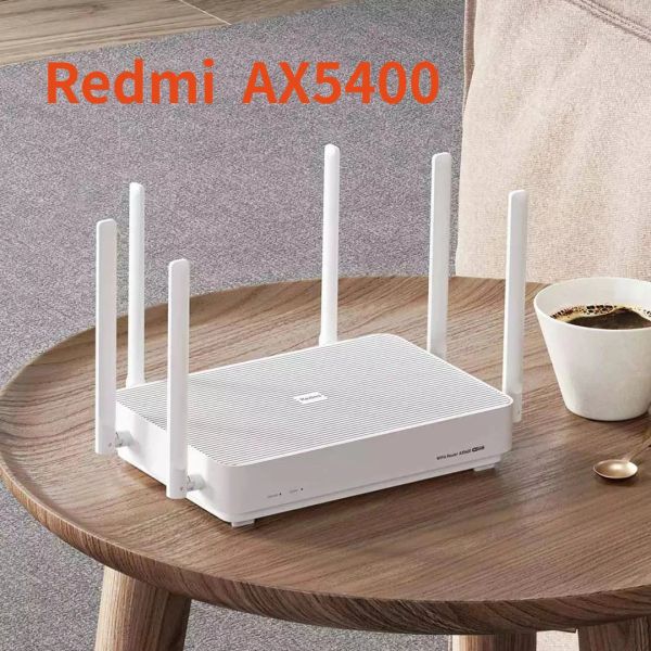 Productos Xiaomi Redmi Wifi AX5400 Sistema de malla de enrutador WiFi 6 más 4K QAM 160MHz Memoria de ancho de banda alto de 512 MB para el trabajo doméstico con la aplicación Mijia