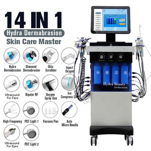 Profesional 14 en 1 Hydro Hidrodermabacion Hidrofacial Machine Microdermabrasion Hydrodermabrasion gratuite Hydra Dermabrasion Facial