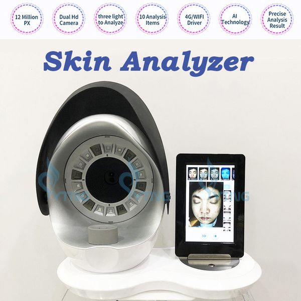 Probador de piel Profesional, sistema analizador de piel Facial de cara completa, escáner Facial, espejo mágico, equipo de salón de belleza