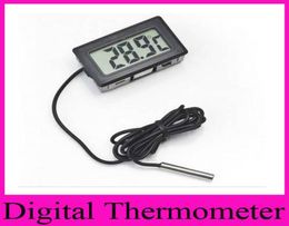 Mini sonde LCD numérique professionnelle Aquarium réfrigérateur zer thermomètre thermographe température pour réfrigérateur 50 110 degrés FY2296140