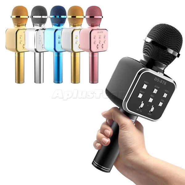 Profesión Karaoke Micrófono inalámbrico de mano Bluetooth Mikrofono Home Speaker KTV Microfone para Twitch Gaming Streaming Nuevo