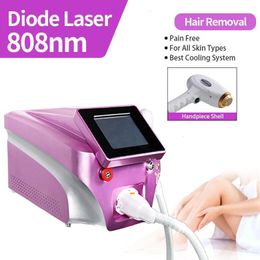 Professiona laserdiode 808nm Hairverwijdering 3 golflengten 2000W Koeling Pijnloze laserepilator Gezicht Body HIR Verwijdering voor vrouwen