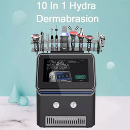 Professionnel 10 en 1 Aqua Peel Dermabrasion Lissage de la peau Lifting du visage Élimination des pigments blanchissants Lignes fines Améliorer le centre d'introduction à la nutrition par ultrasons