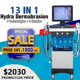 Professional 13 In 1 Hydra Facial Hydra Dermabrasion Microdermabrasion Machine diep reinigende gezichtsheffen Hydrodermabrasion Apparatuur FDA CE goedgekeurd