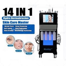 Professionele 14 in 1 Diep reinigende Aqua Peeling Huidverzorging Machine Diamond Dermabrasion Hydra Dermabrasion Facial Machine