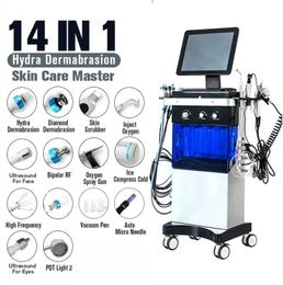Professioneel 14 In 1 multifunctionele schoonheidsuitrusting Jet Peel Water zuurstof Skin Care Beauty Device H2O2 Hydro Machine