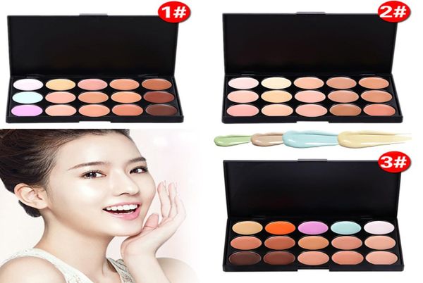 Professionnel 15 couleurs Correcteur Fondation Contour Face Palette de maquillage à la crème pour la fête Mariage Daily Makeup Contour P3670452