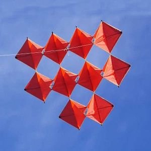 Professionele 160 cm Power Single Ten vlieger / rode diamanten vliegers voor volwassen kinderen met vliegende gereedschappen Beach Kite Flying 0110