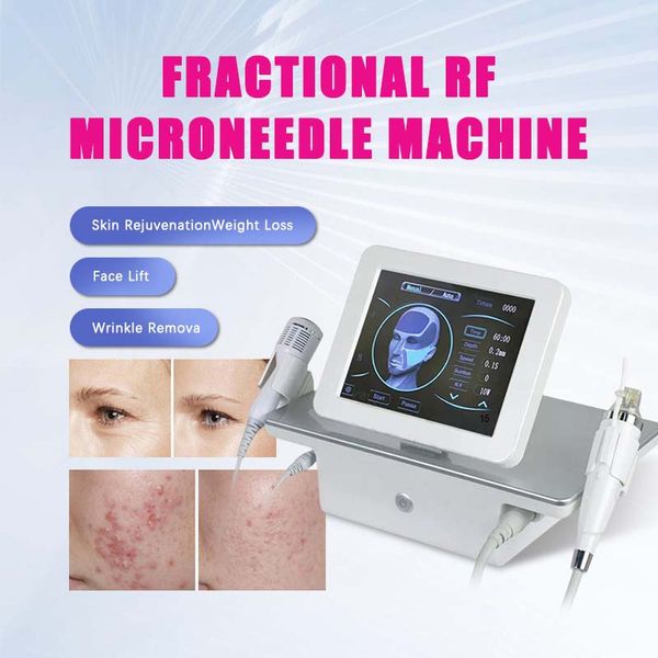 Máquina profesional de estiramiento de la piel 2 en 1, martillo frío, máquina de radio dorada, elevación por radiofrecuencia, microaguja fraccionada, acné, cicatrices, estrías, eliminación de instrumento de belleza