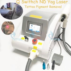 Professionele 2000MJ 1000W Nd Yag Q Switch Laser Tattoo Removal Machine Pigmenten Verwijdering Acne Behandeling Apparaat 1064nm 532nm 1320nm