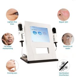 Professionele 3 op 1 huid Verjloote face lift Multi-polaire RF Bio Ultrasound Water Jet H2O2 Bubble Hydra Oxygen Facial Machine