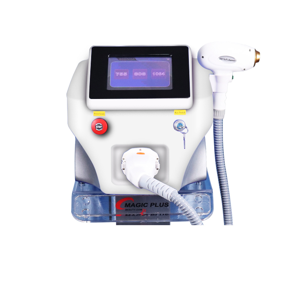 depilazione laser a diodi professionale a 3 lunghezze d'onda 808nm/755nm/1064nm macchina di bellezza laser e ringiovanimento della pelle