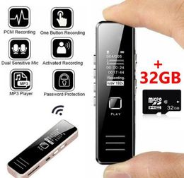 Professionele 32GB Digitale Voice Recorder Multifunctionele Mini Audio Opname Pen Flash Drive Disk Pen MP3 Speler USB Dictafoon apparaat Voor Vergadering Klas