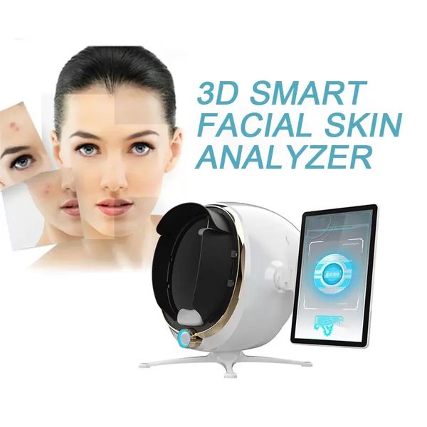 Analizador de prueba de piel 3d profesional, dispositivo analizador de escáner Facial, sistema de diagnóstico de análisis de piel inteligente Ai con envío gratis