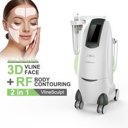 Professionele 3D Vline Face Spuscle Anti-Aging Skin Herjuvenatie Emt gezichtsspierbouw wangen massagemachine