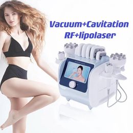 Professionele 5 in 1 lipo laser rimpel verwijderen RF 40 Khz echografie vacuüm cavitatie gewichtsverlies Vetoplossende vormmachine