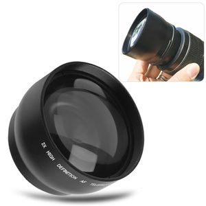 Lente telepo de aumento profesional de 52 mm y 2x para todas las lentes de cámara de 52 mm y 1855 de diámetro focal Cámaras digitales 231226