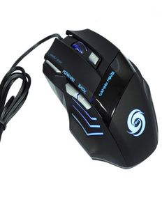 Professionele 5500 DPI Gaming Mouse 7 Knoppen LED Optische USB Wired Gaming Mice Gaming Computer Mouse voor Pro PC Gamer Mouse8075036