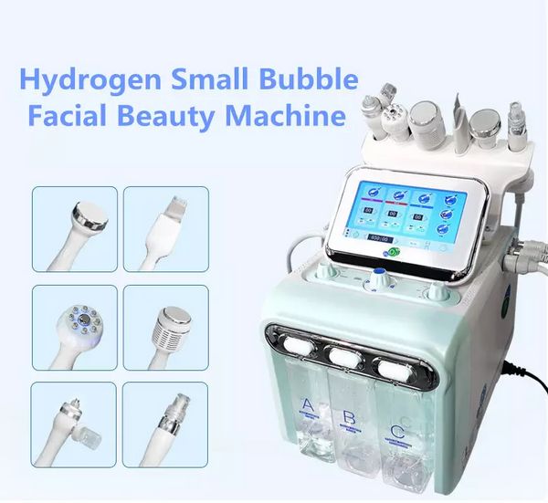 Máquina facial profesional 6 en 1 Aqua Peeling hidrógeno oxígeno H2O2