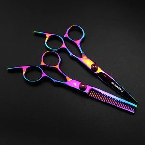 Ciseaux de cheveux de 6 pouces professionnels éclaircissant les cisaillements de cheveux coupes coiffure outils ciseaux coiffures ciseaux de coiffure