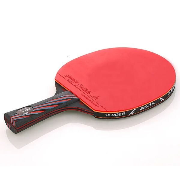 Raqueta de Ping Pong profesional de 6 estrellas, goma Nano de carbono, hoja de murciélago para tenis de mesa, pegamento de tóner adhesivo, entrenamiento de Pingpong 240106