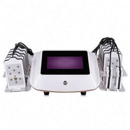 Lipolaser Laser Lipo professionnel 635nm-650nm amincissant la machine avec 14 tampons