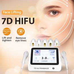 Machine professionnelle hifu 7D 2 en 1 pour lifting du visage, raffermissement de la peau, élimination des rides, équipement de beauté, garantie 1 an, personnalisation du logo