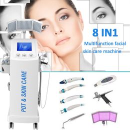 Professionele 8 in1 Hydra Water Peel Dermabrasie met Bio-Lifting Spa Hydrofacial Machine / Hydro Microdermabrasion Oxygen Jet Facial Machine voor Beauty Salon Gebruik