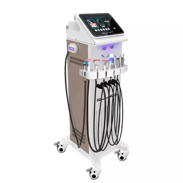 Professionnel 9 en 1 Microdermabrasion propre points noirs lifting du visage microcourant peau RF Bio-lifting hydrofaciala soins de la peau