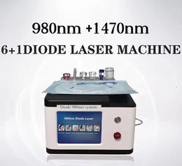 Professionele 980nm + 1470nm Diode Laser Voor Aambeien Chirurgie Huid/EVLT/PLDD/Dental Aanscherping/bloed spataderen verwijderen lipolyse liposuctie chirurgie eqipment