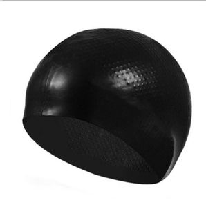 Bonnet de bain professionnel en silicone avec particules antidérapantes pour adultes, pour hommes et femmes, sports nautiques, course, imperméable, protection contre les poils longs, chapeau de massage de la tête à points en caoutchouc