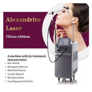 Professionele Alex Laser Hair Removal Machine 1064 Lange puls nd yag lazer 755nm 1064nm Alexandrite -apparatuur