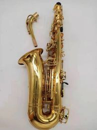 Saxophone Alto professionnel original 62 modèle de structure un à un bouton de coque en laiton plaqué or instrument de musique sax alto 00