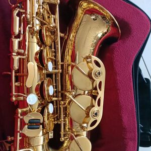 Saxophone alto professionnel R54 laiton laqué or un-à-un motif gravé instrument de musique jazz avec accessoires sax alto