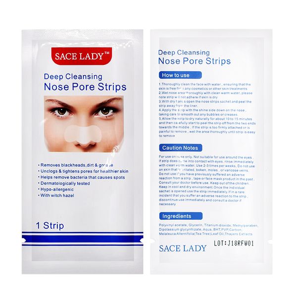 Nez facial en gros Blackhead Remover Mask Pore Cleanser Nez Black Head EX Pore Strip