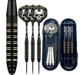 Professionele Boogschutter Dardos 22 Gram Steel Tip Darts Zwart Messing Vaten Set 2208151829521