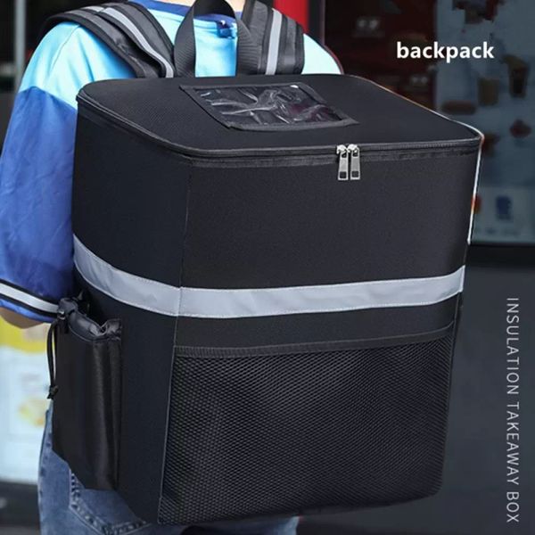 Sacs professionnels 38 L sac à dos à emporter Type isolation livraison Pack sac à pizza nourriture boîte réfrigérée isolé étanche valise épaule