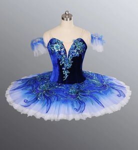 Ballet professionnel Tutu Swan Lake Pancake Tutu Dress Girl Ballerina Ballerina Performance Performance Ballet Dance Costume pour les enfants adultes 240509