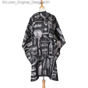 Professionele kappersaanvalszak Beveiligingsjurk Schort waterdichte snede jurk vrijgave zak Zwart en wit haarhoek Z230818