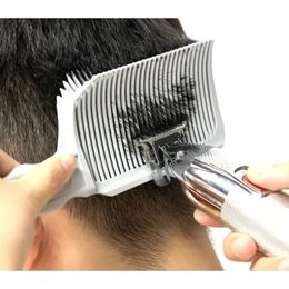 Herramienta de peluquería para peluquería de barbero profesional para peinados de desvanecimiento gradual Cepillo resistente al calor para cortes de pelo cónicos para hombres