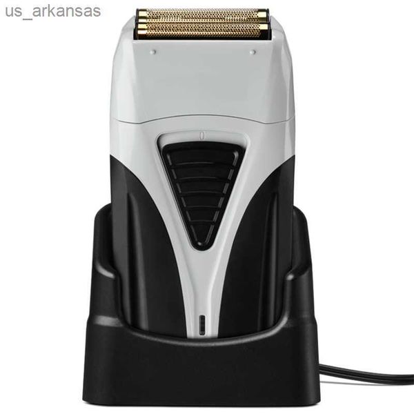 Rasoir électrique professionnel pour cheveux de barbier pour hommes Barbe Rasoir électrique Tête chauve Rasage Machine Finition Ensemble rechargeable L230523