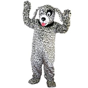 Costume de mascotte de chien dalmatien noir et blanc professionnel Halloween Noël déguisement de personnage de dessin animé costume carnaval unisexe adultes tenue