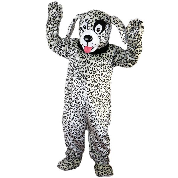 Disfraz profesional de mascota de perro dálmata en blanco y negro, disfraz de Halloween, Navidad, vestido de fiesta, traje de personaje de dibujos animados, traje de Carnaval unisex para adultos