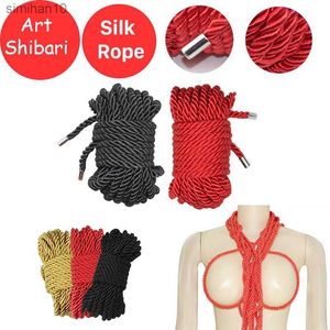 Bondage professionnel Sex Rope Shibari Art Esclave Retenue Corde Doux Soie Coton Adulte Couple Sex Toys BDSM Reliure Jeu de Rôle L230518