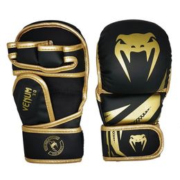 Professionele Bokshandschoen Verdikte PU MMA Halfvinger Vechten Sanda Trainingshandschoenen Muay Thai Bokstraining Accessoires 240131