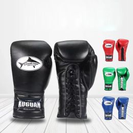 Gants de boxe professionnels Gants de combat libre adulte pour hommes femmes Femmes de formation de boxe MUAY Thai MMA de haute qualité