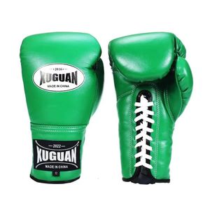 Gants de boxe professionnels pour adultes, gants de Combat gratuits pour hommes et femmes, équipement d'entraînement de boxe Muay Thai Mma de haute qualité, 240115