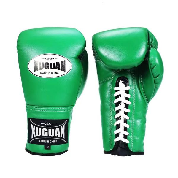 Gants de boxe professionnels pour adultes, gants de Combat gratuits pour hommes et femmes, équipement d'entraînement de boxe Muay Thai Mma de haute qualité 240112