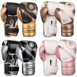 Guantes de boxeo profesionales para adultos, hombres y mujeres, Sanda, entrenamiento de combate, engrosamiento, Kickboxing, sacos de arena, soporte para articulaciones, Karate 240122