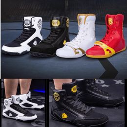 Chaussures de boxe professionnelles Men Sneakers extérieurs Létoir lutte anti-Gai